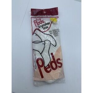 Low Cut Sneaker Sox Vintage PRO PEDS White Sport Socks Terry Foot Cushion SEALED